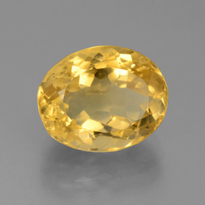 5,95 ctw natürlicher goldener Citrin, Oval Schliff, VVS