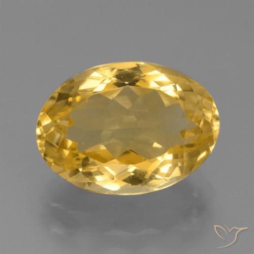 6.54ct Natürlicher Mittleres Gold Citrin, Oval, VVS