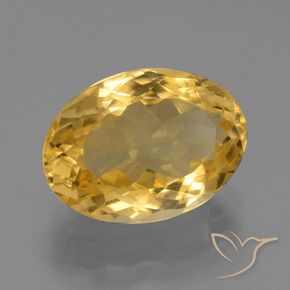 9,17 ctw natürlicher Mittleres Gold Citrin, Oval, VVS