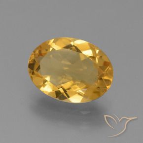9,17 ctw natürlicher Dunkelgolden Citrin, Oval, VVS-VS