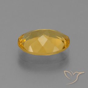 9,17 ctw natürlicher Dunkelgolden Citrin, Oval, VVS-VS
