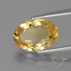 9,17 ctw natürlicher Helles Gold Citrin, Oval, VVS