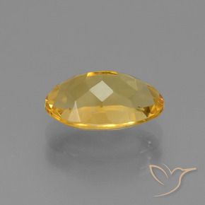 9,17 ctw natürlicher Tiefes Goldorange Citrin, Oval, VVS
