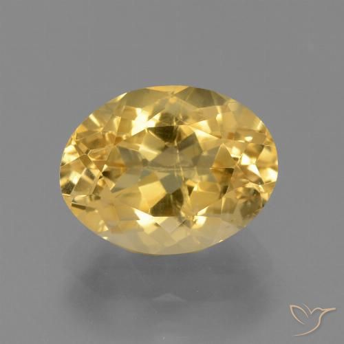 3.51ct Natürlicher Mittleres Gold Citrin, Oval, VS
