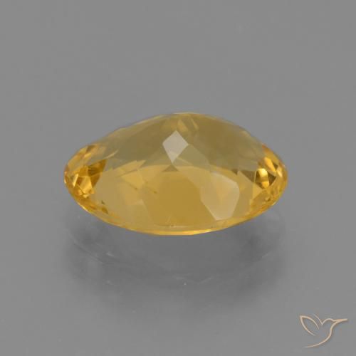 9,17 ctw natürlicher Mittel-Dunkelgold Citrin, Oval, VVS