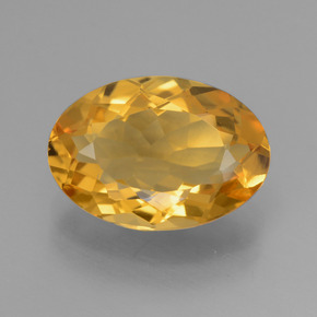 3,18 ctw natürlicher goldener Citrin, Oval Schliff, VVS