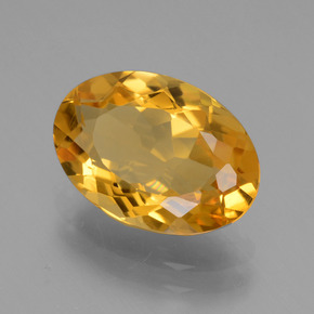 3,18 ctw natürlicher goldener Citrin, Oval Schliff, VVS