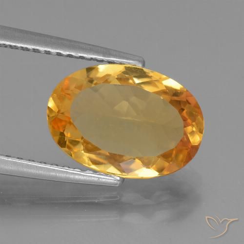 2.70ct Natürlicher Tiefes Orange-Gold Citrin, Oval, VVS