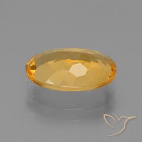 9,17 ctw natürlicher Tiefes Orange-Gold Citrin, Oval, VVS