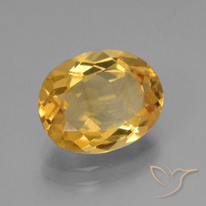 9,17 ctw natürlicher Mittel-Dunkelgold Citrin, Oval, VVS