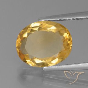 9,17 ctw natürlicher Mittleres Gold Citrin, Oval, VVS