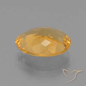 9,17 ctw natürlicher Tiefes Goldorange Citrin, Oval, VVS