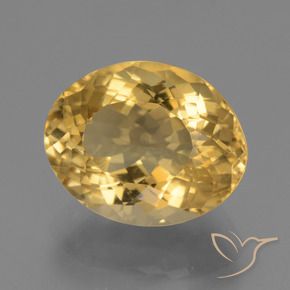 9,17 ctw natürlicher Helles Gold Citrin, Oval, VVS