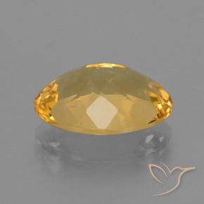 9,17 ctw natürlicher Mittel-Dunkelgold Citrin, Oval, VVS