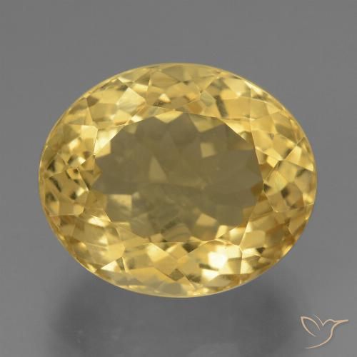 7.40ct Natürlicher Golden Citrin, Oval, VVS