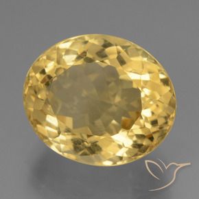 9,17 ctw natürlicher Golden Citrin, Oval, VVS