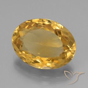 9,17 ctw natürlicher Dunkelgolden Citrin, Oval, VS