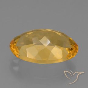 9,17 ctw natürlicher Tiefes Goldorange Citrin, Oval, VVS