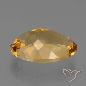 9,17 ctw natürlicher Mittel-Dunkelgold Citrin, Oval, VVS