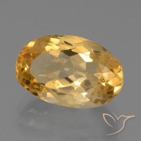9,17 ctw natürlicher Dunkelgolden Citrin, Oval, VS-SI