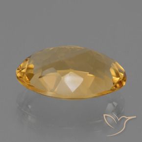 9,17 ctw natürlicher Tiefes Goldorange Citrin, Oval, VVS