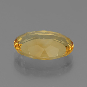4,40 ctw natürlicher goldener Citrin, Oval Schliff, VVS