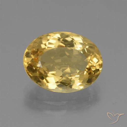 4.00ct Natürlicher Golden Citrin, Oval, VVS-VS