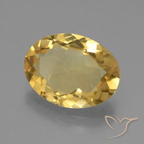 9,17 ctw natürlicher Mittleres Gold Citrin, Oval, VVS
