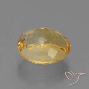 9,17 ctw natürlicher hellgolden Citrin, Oval, VS
