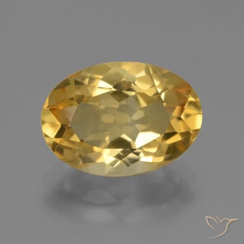 4.01ct Natürlicher gold-orange Citrin, Oval, VVS-VS