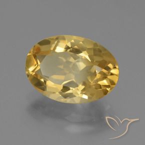 9,17 ctw natürlicher gold-orange Citrin, Oval, VVS-VS