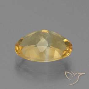 9,17 ctw natürlicher gold-orange Citrin, Oval, VVS-VS