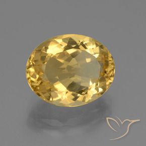 9,17 ctw natürlicher gold-orange Citrin, Oval, VVS