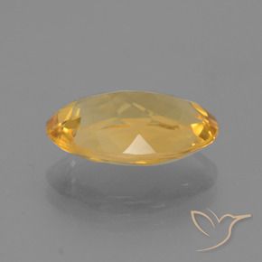 9,17 ctw natürlicher gold-orange Citrin, Oval, VVS-VS