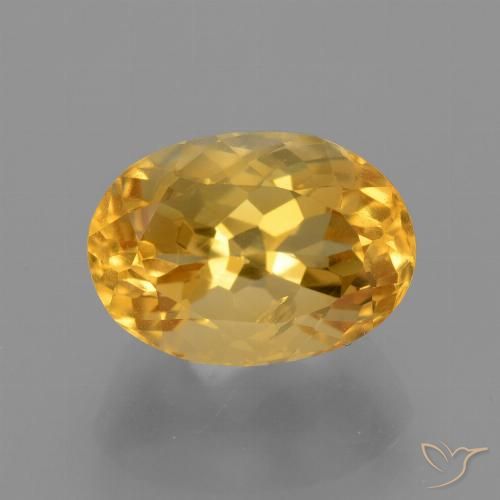 4.23ct Natürlicher Mittelgold Citrin, Oval, VS-SI