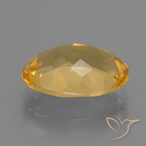 9,17 ctw natürlicher Tiefes Goldorange Citrin, Oval, VS