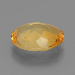 3,98 ctw natürlicher goldener Citrin, Oval Schliff, VVS