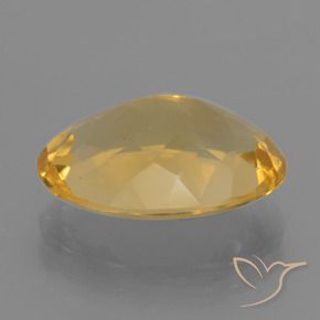 9,17 ctw natürlicher Golden Citrin, Oval, VVS-VS