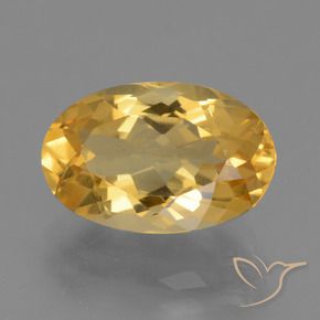 9,17 ctw natürlicher Mittleres Gold Citrin, Oval, VVS-VS