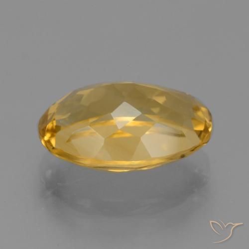 9,17 ctw natürlicher Mittel-Dunkelgold Citrin, Oval, VVS