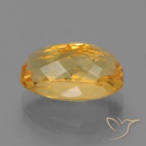 9,17 ctw natürlicher gold-orange Citrin, Oval, VVS