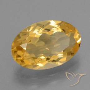 9,17 ctw natürlicher Helles Gold Citrin, Oval, VVS