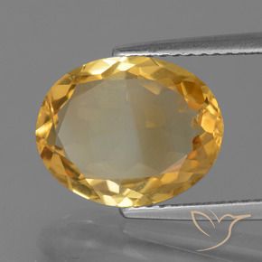 9,17 ctw natürlicher Helles Gold Citrin, Oval, VVS