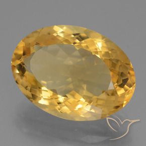 9,17 ctw natürlicher Helles Gold Citrin, Oval, VVS-VS