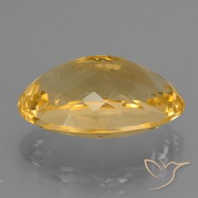 9,17 ctw natürlicher Helles Gold Citrin, Oval, VVS-VS