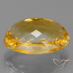 9,17 ctw natürlicher Tiefes Goldorange Citrin, Oval, VVS-VS
