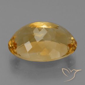 9,17 ctw natürlicher Tiefes Goldorange Citrin, Oval, VVS
