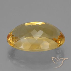 9,17 ctw natürlicher Mittelgold Citrin, Oval, VVS