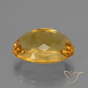 9,17 ctw natürlicher Tiefes Goldorange Citrin, Oval, VVS