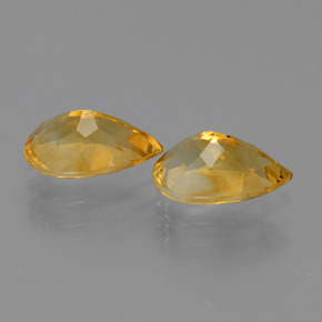 2.21 ct natürliche Tiefes Orange-Gold Citrin-Edelsteine, Birnenform, VS